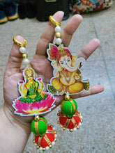 Lakshmi Ganesha Hangings for Decoration, Wall Hangings for Temple, Christmas Decor Hanging, Diwali Gift Decor, Wedding Decor Gift